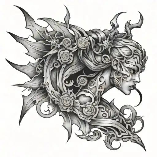 arcane jinx tattoo design idea