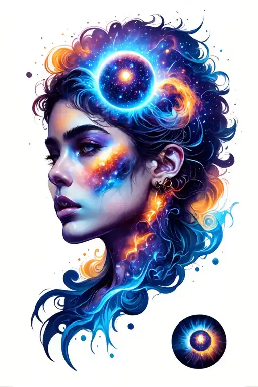 supernova tattoo design idea