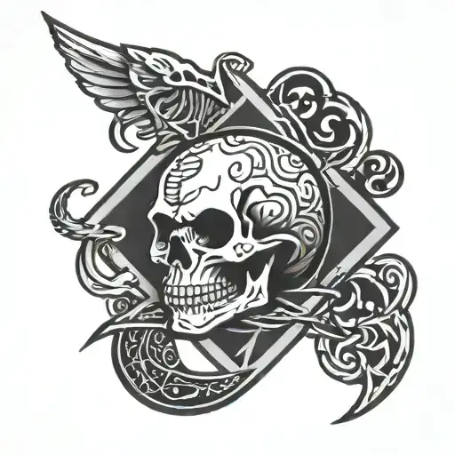 mamba mentality logo and 4am  tattoo design idea