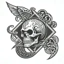 mamba mentality logo and 4am  tattoo design idea