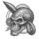 mamba mentality logo and 4am  tattoo design idea