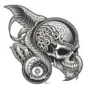 mamba mentality logo and 4am  tattoo design idea