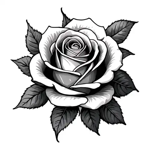 Rose tatto by the chine and neck tattoo design idea
