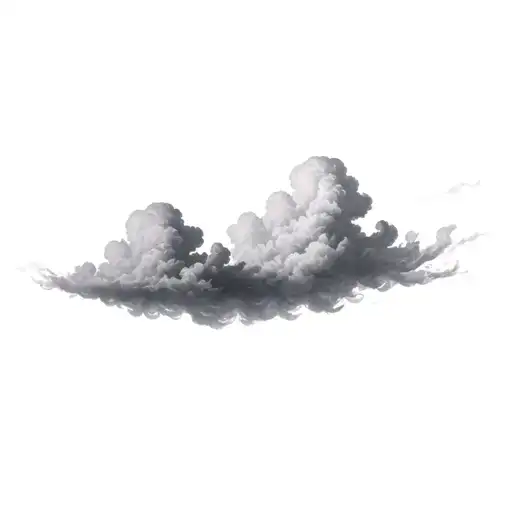 Filler Clouds and Smoke tattoo design idea