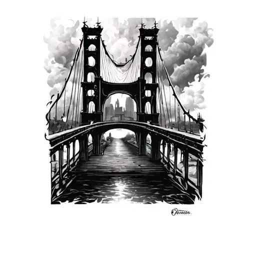 tables burning bridges burning bridge tattoo design idea