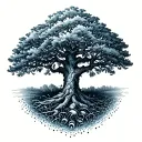 tree psychedelic tattoo design idea