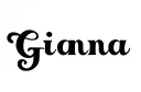 "Gianna" tattoo design idea