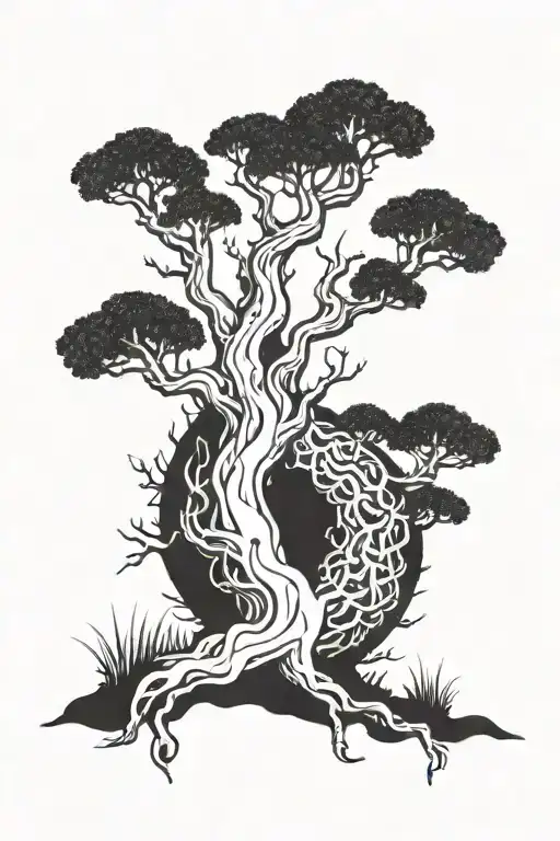 poison tree tattoo design idea
