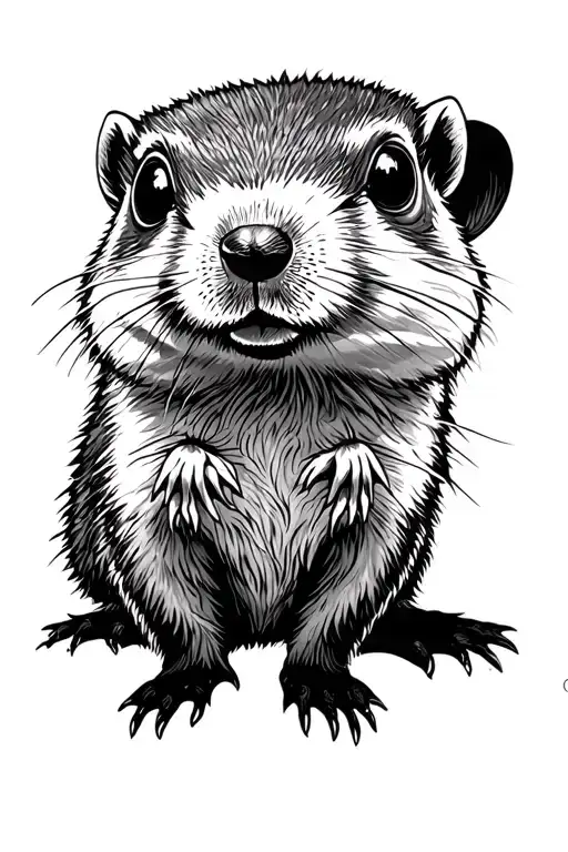 Harry Potter marmot tattoo design idea