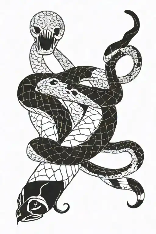 snake wrapped around arm tattoo design idea
