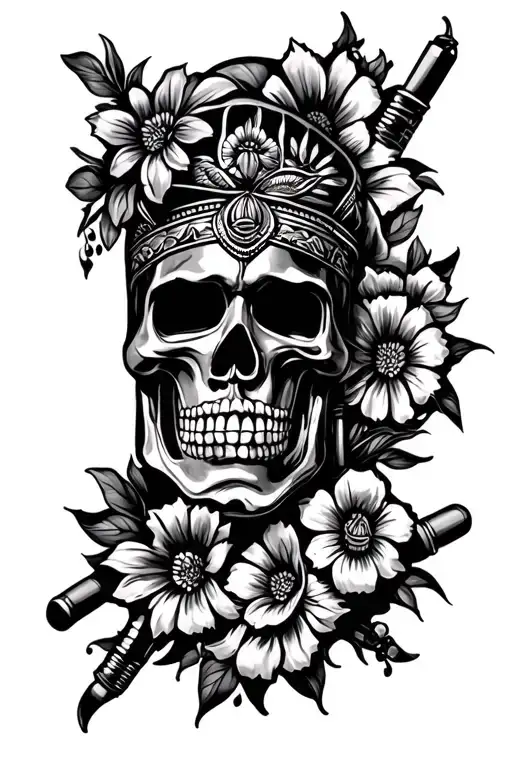 chicano full arm tatoo design that expresses full drugs  tattoo design idea