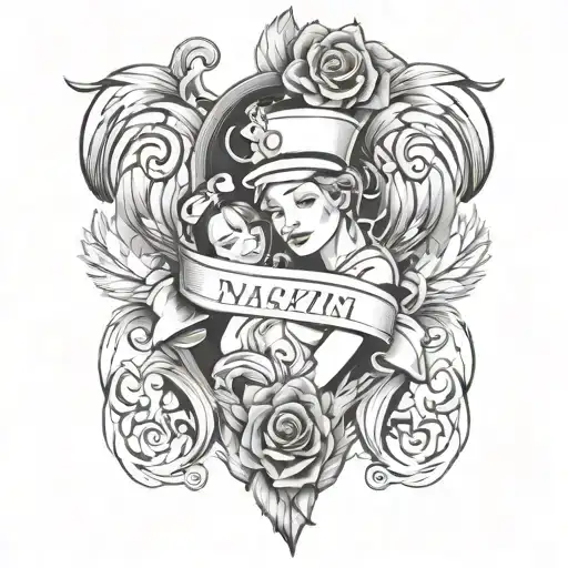 nursing tattoo design idea