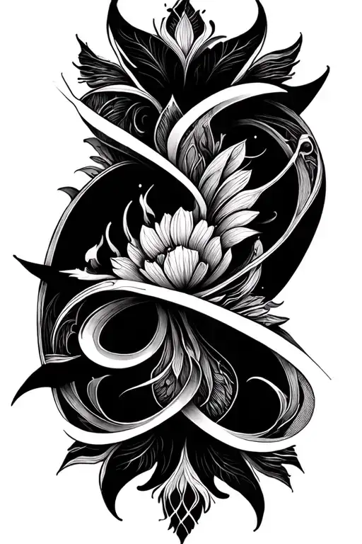 Ornemental ab stract design tattoo design idea
