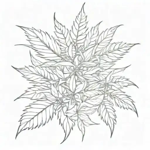 hemp tattoo design idea