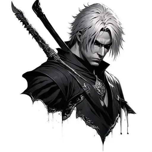 dante from devil may cry 3 tattoo tattoo design idea