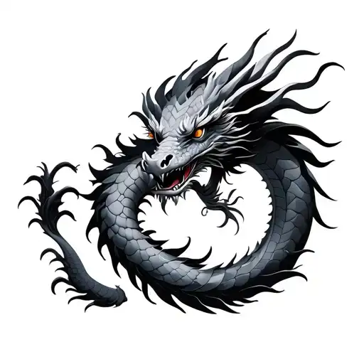 kaido dragon tattoo design idea