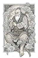 uncle iroh tattoo design idea