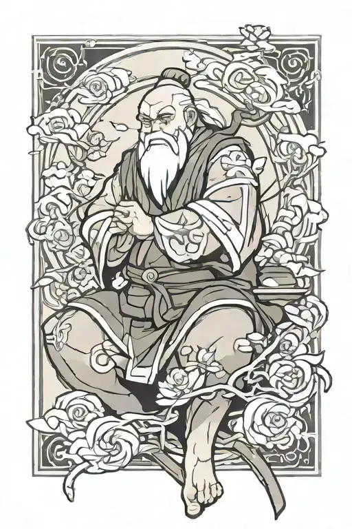 uncle iroh tattoo design idea