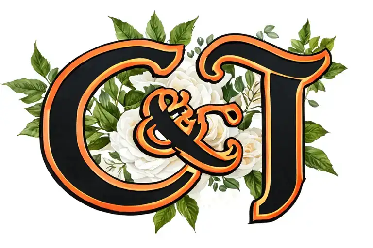 "CJ & CT" "CJ & CT" Cj Initials tattoo design idea