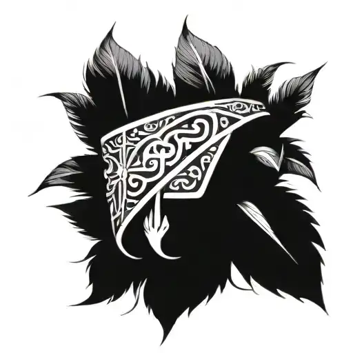 Design an arm ring tattoo which is inspired by the fijian island Vanua levu tattoo design idea