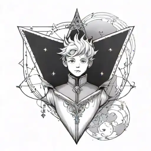 the little prince tattoo design idea