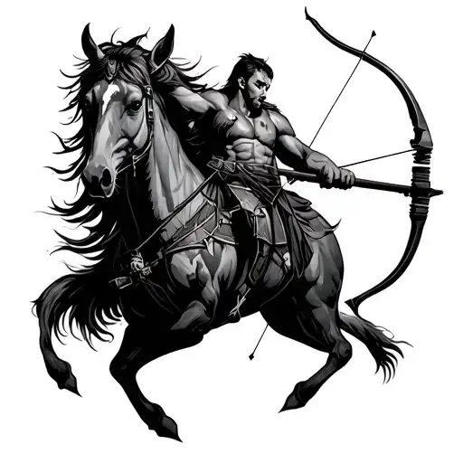 Sagittarius Archer tattoo design idea