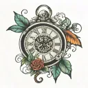 Life/living/death: cycle, balance, rebirth, time, eternity, change tattoo design idea
