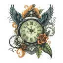 Life/living/death: cycle, balance, rebirth, time, eternity, change tattoo design idea