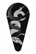 mandala and snake wrapped tattoo design idea