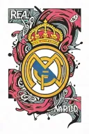 Real Madrid logo with text and nothing else tattoo design idea