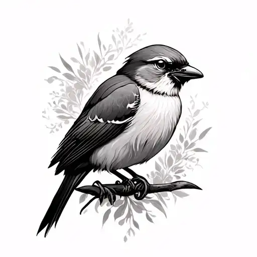 Lark tattoo design idea