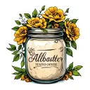 alabaster jar overflowing tattoo design idea