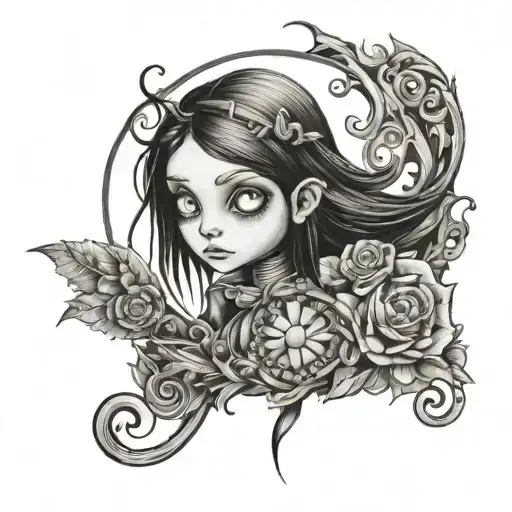 coraline tattoo design idea