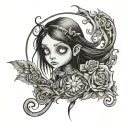 coraline tattoo design idea