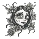 coraline tattoo design idea
