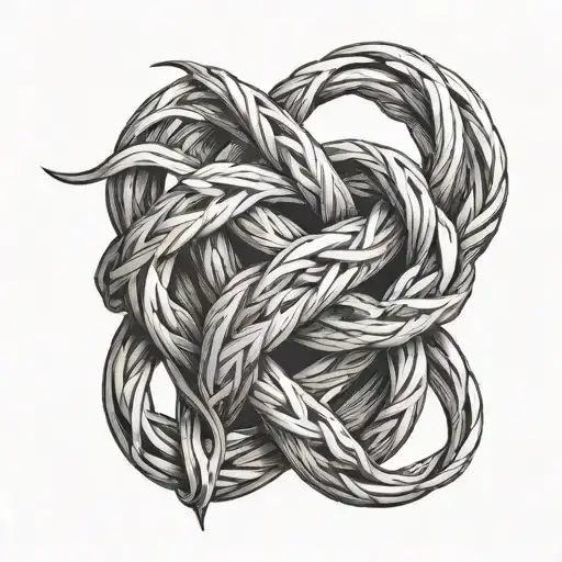 witch's knot tattoo design idea