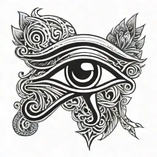 eye of horus and eye of ra tatoo tattoo design idea