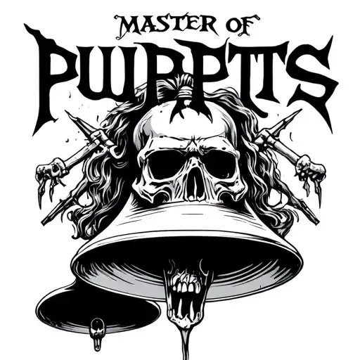 Master of Puppets Hells Bells tattoo design idea