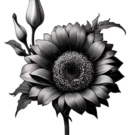 Calla Lilly carnation sunflower tattoo tattoo design idea