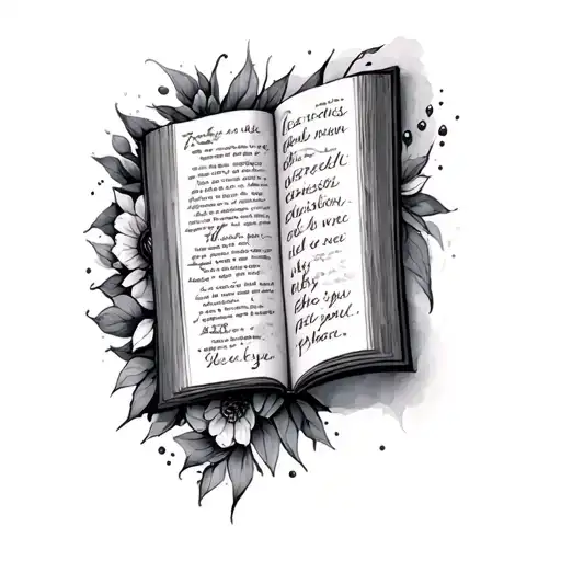 Bible Scripture tattoo design idea