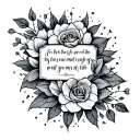 Bible Scripture tattoo design idea