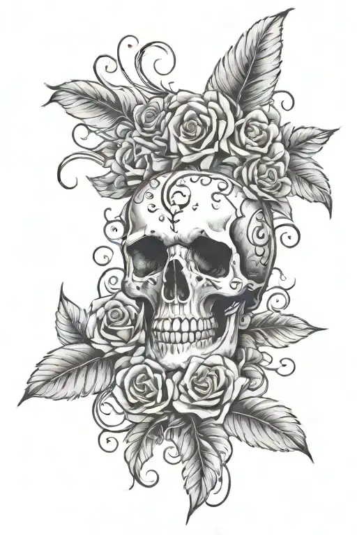 Memento mori memento vivere tattoo design idea