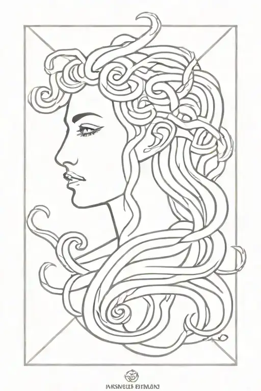 medusa head tattoo design idea