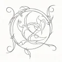 pisces libra tattoo design idea