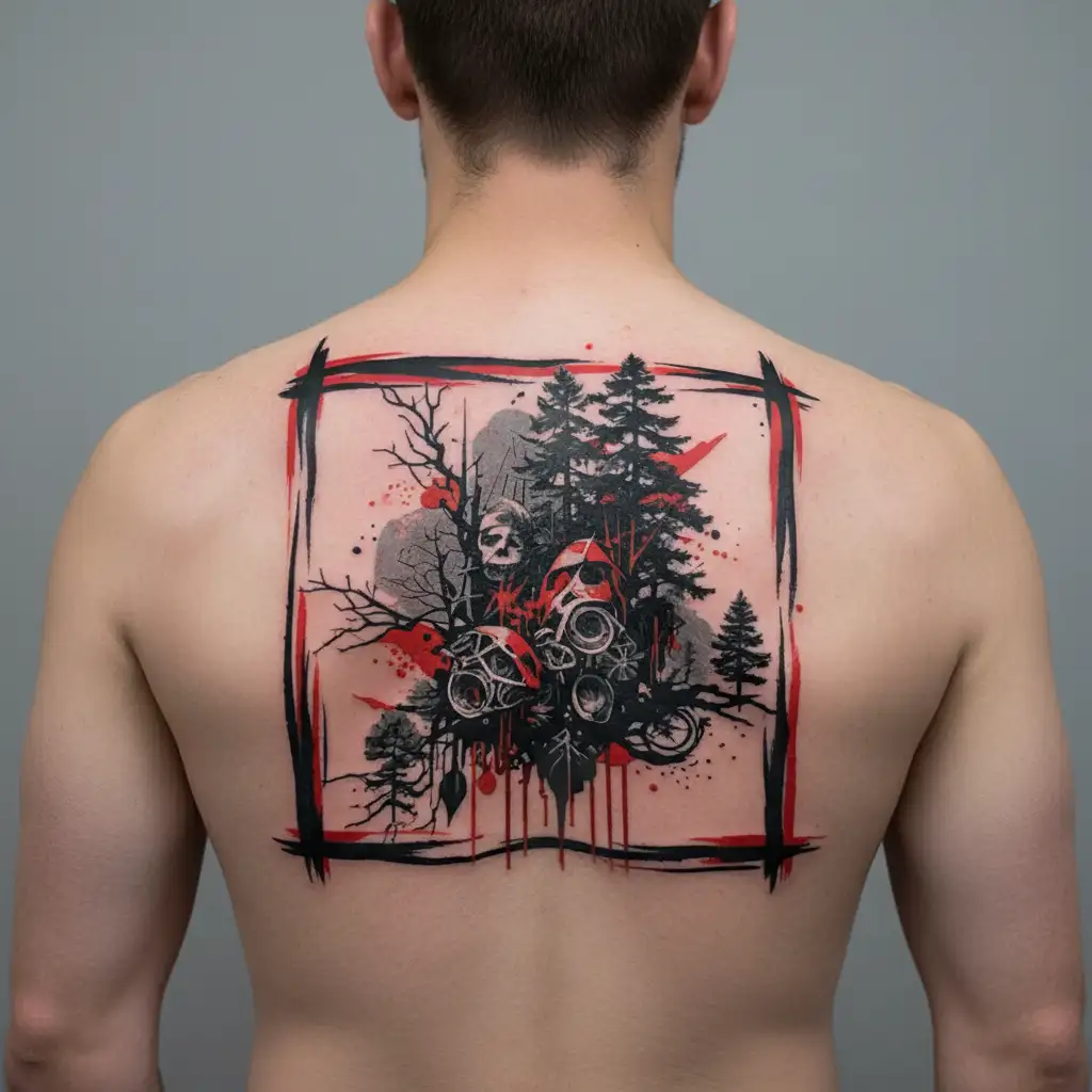 Slavic forest tattoo design idea