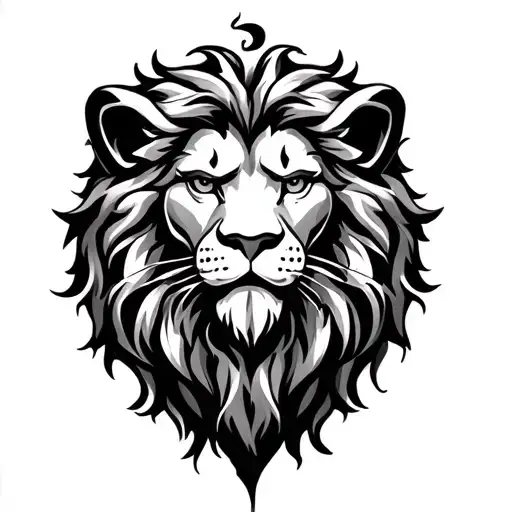 celtic lion with picies,sagitterius and libra zodiac sign tattoo design idea