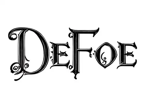 "DeFoe" tattoo design idea
