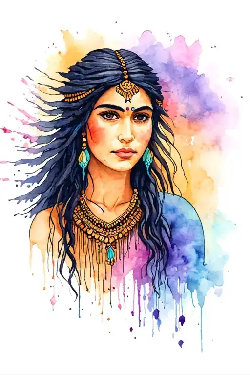 Pocahontas tattoo design idea
