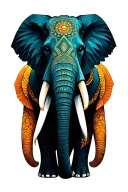 elephant tattoo design idea