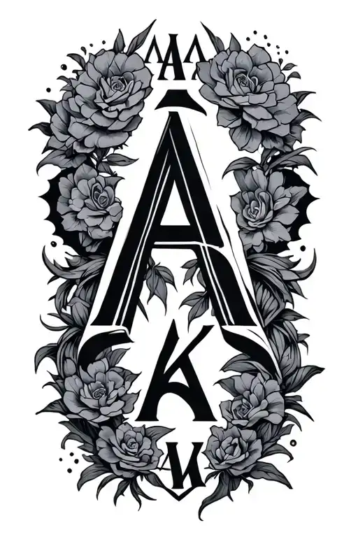 the word ARAWAK tattoo design idea